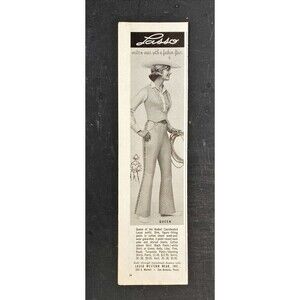 Lasso Western Wear "Western Wear with a Fashion Flair" Vintage Print Ad 1963